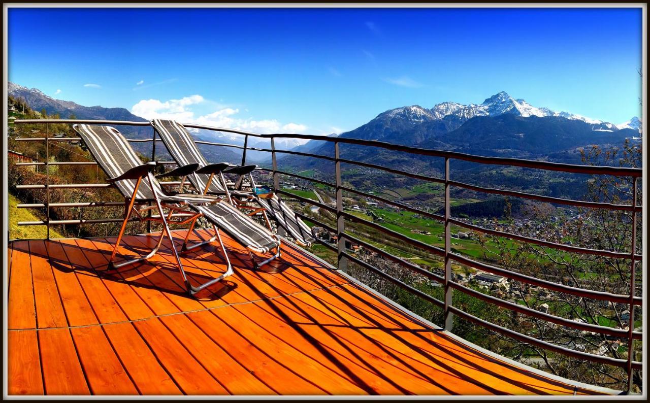 Chalet Con Jacuzzi Vista Montagne Aosta Exterior photo