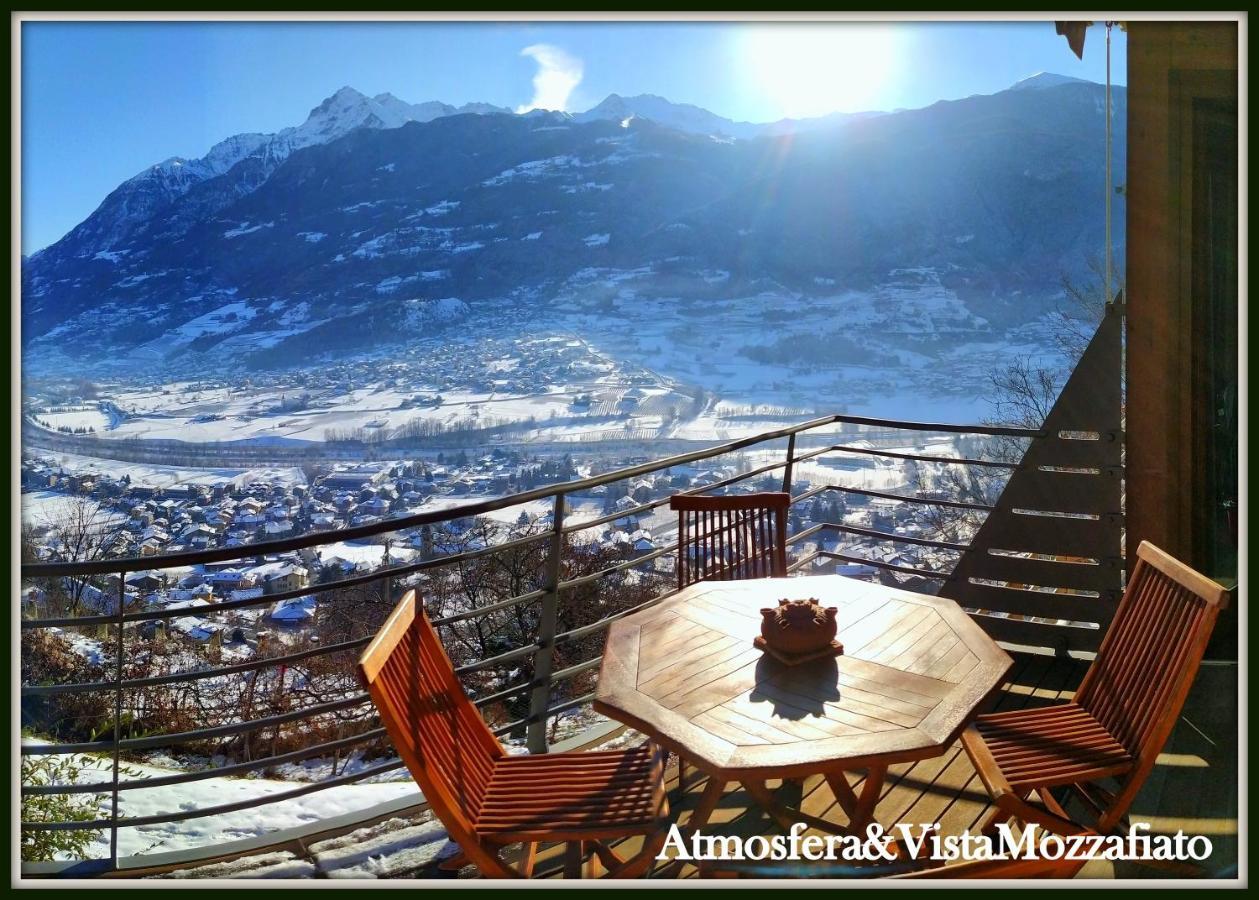 Chalet Con Jacuzzi Vista Montagne Aosta Exterior photo