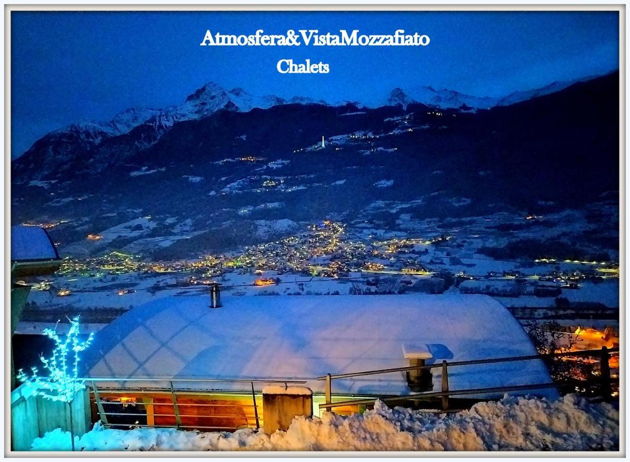 Chalet Con Jacuzzi Vista Montagne Aosta Exterior photo