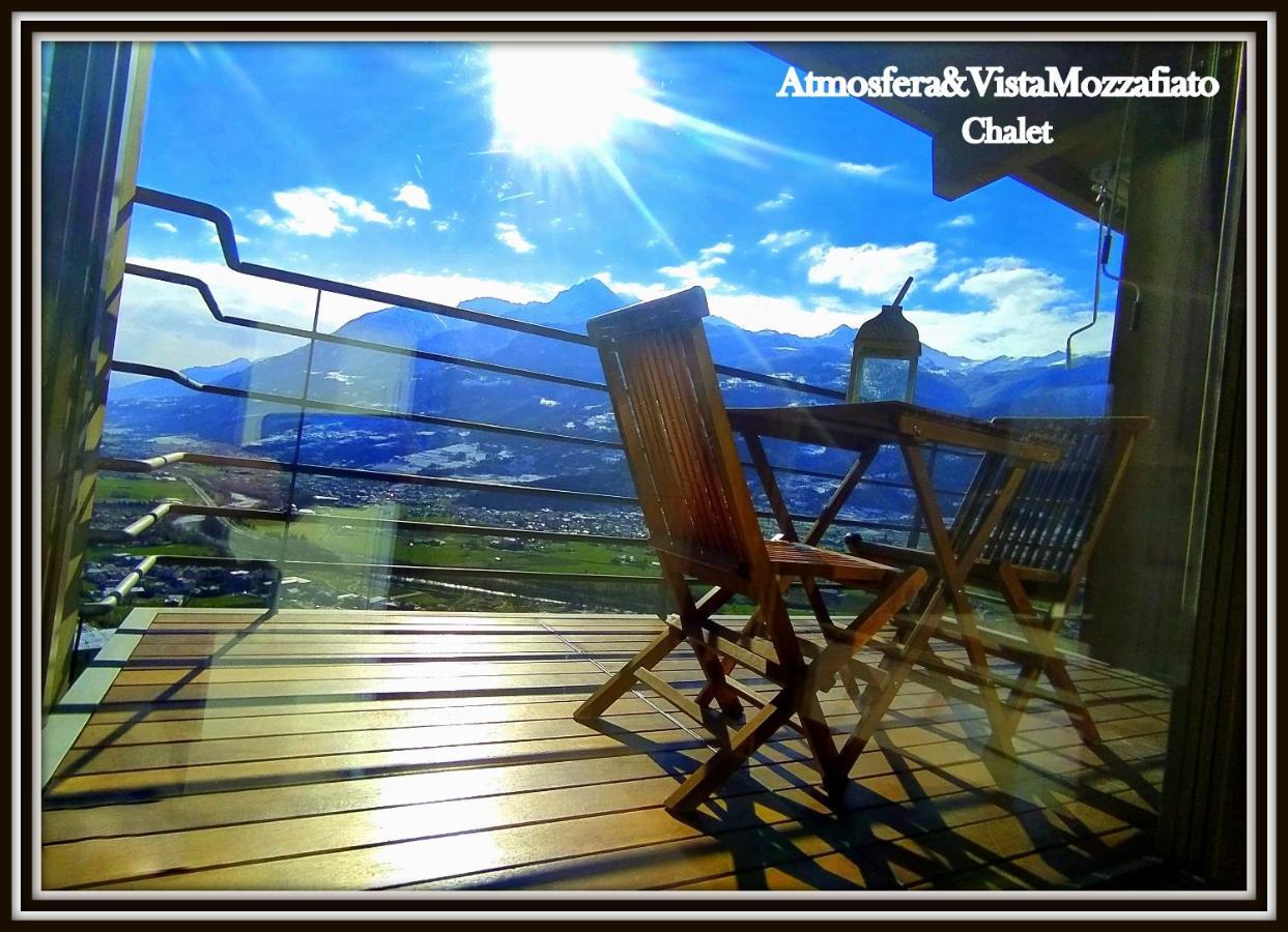 Chalet Con Jacuzzi Vista Montagne Aosta Exterior photo