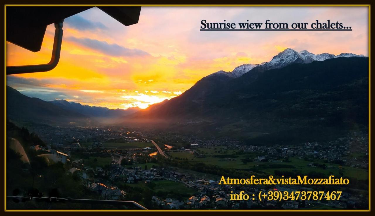 Chalet Con Jacuzzi Vista Montagne Aosta Exterior photo